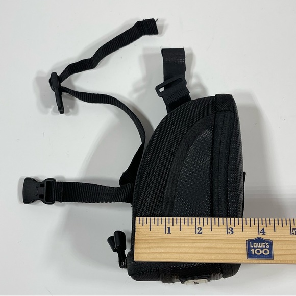 Avenir Small Big Mouth Bike Saddle Seat Bag Black Zip Closure - Picture 8 of 9